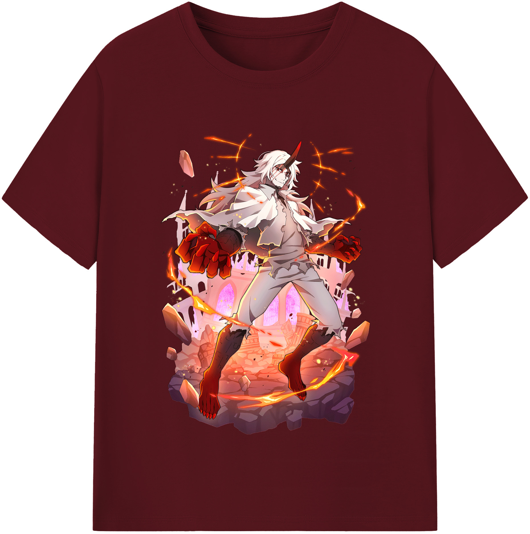 （画像用） 文豪ストレイドッグス Bungo Stray Dogs 綿100％半袖Tシャツ（フロントプリント）
